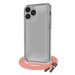 SBS NECKLACE CASE STRAP IPHONE 14 PRO salmon backcover - Image 16
