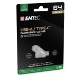 ΣΤΙΚΑΚΙ ΜΝΗΜΗΣ EMTEC 64GB (DUAL) USB 3.2 TYPE C D280 - Image 4